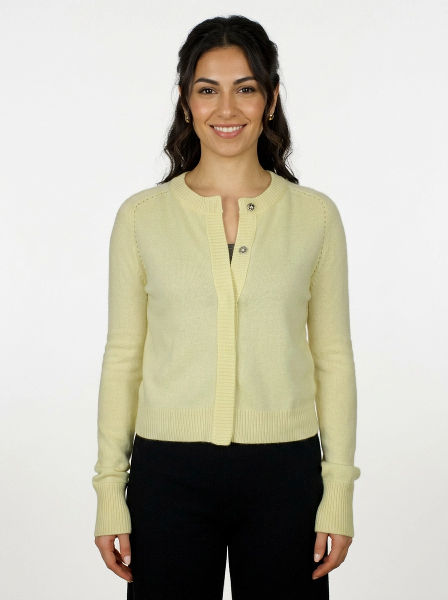 Cashmere Chunky Cardigan | 100% Cashmere | INHABIT