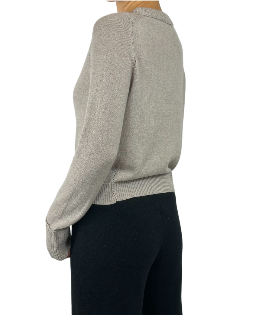 Vince snap cheap cashmere cardigan