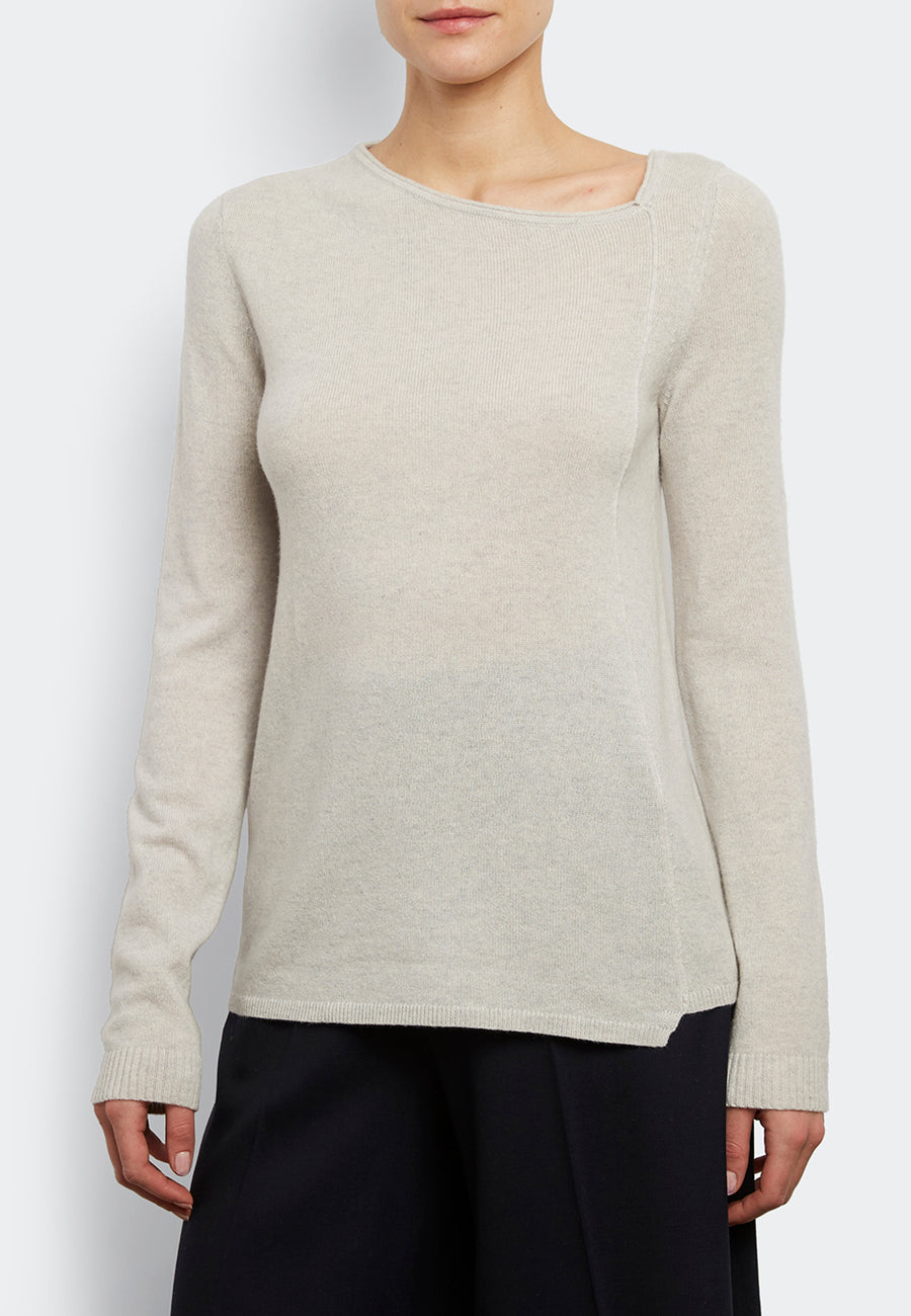 Inhabit Women's Asymmetrical Ribbed Cashmere Sweater Medium in