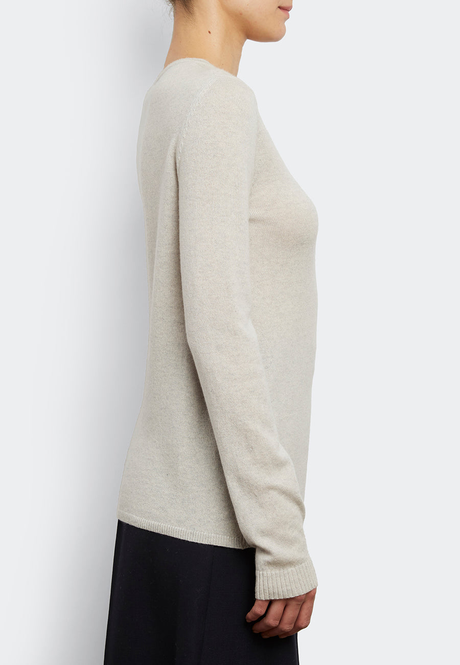 100% Cashmere Angled Neck Pullover