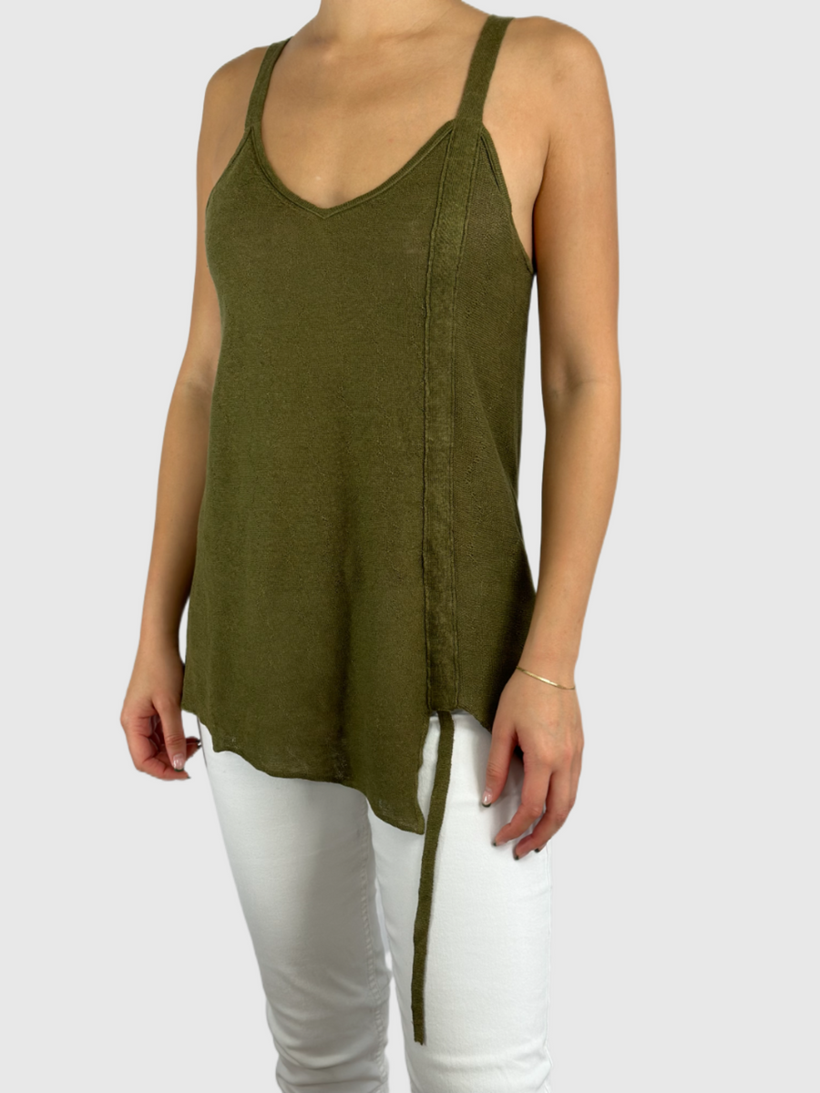 100% Linen Ruched Camisole